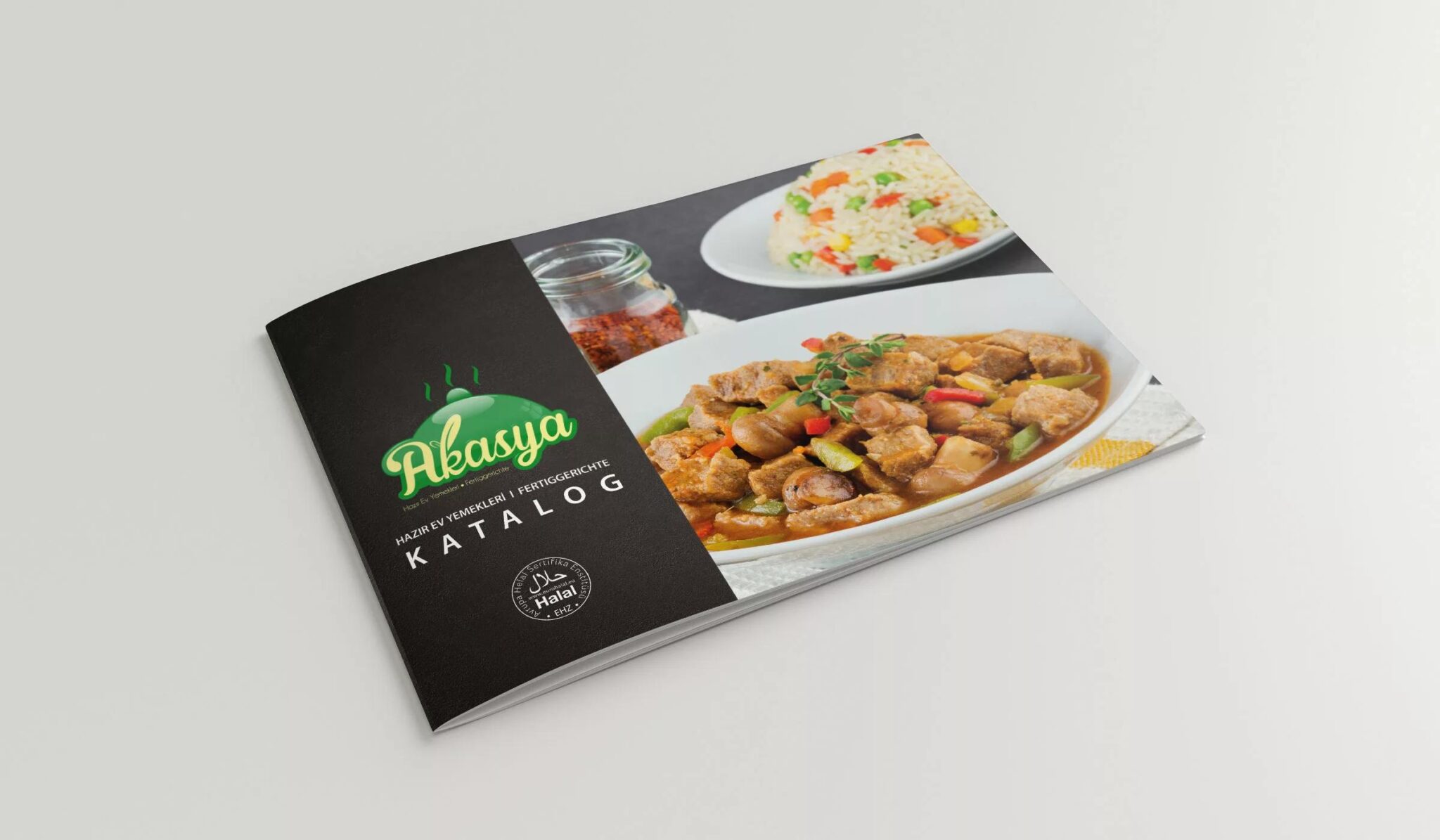 Katalogdesign für Akasya Tutusmedia GmbH
