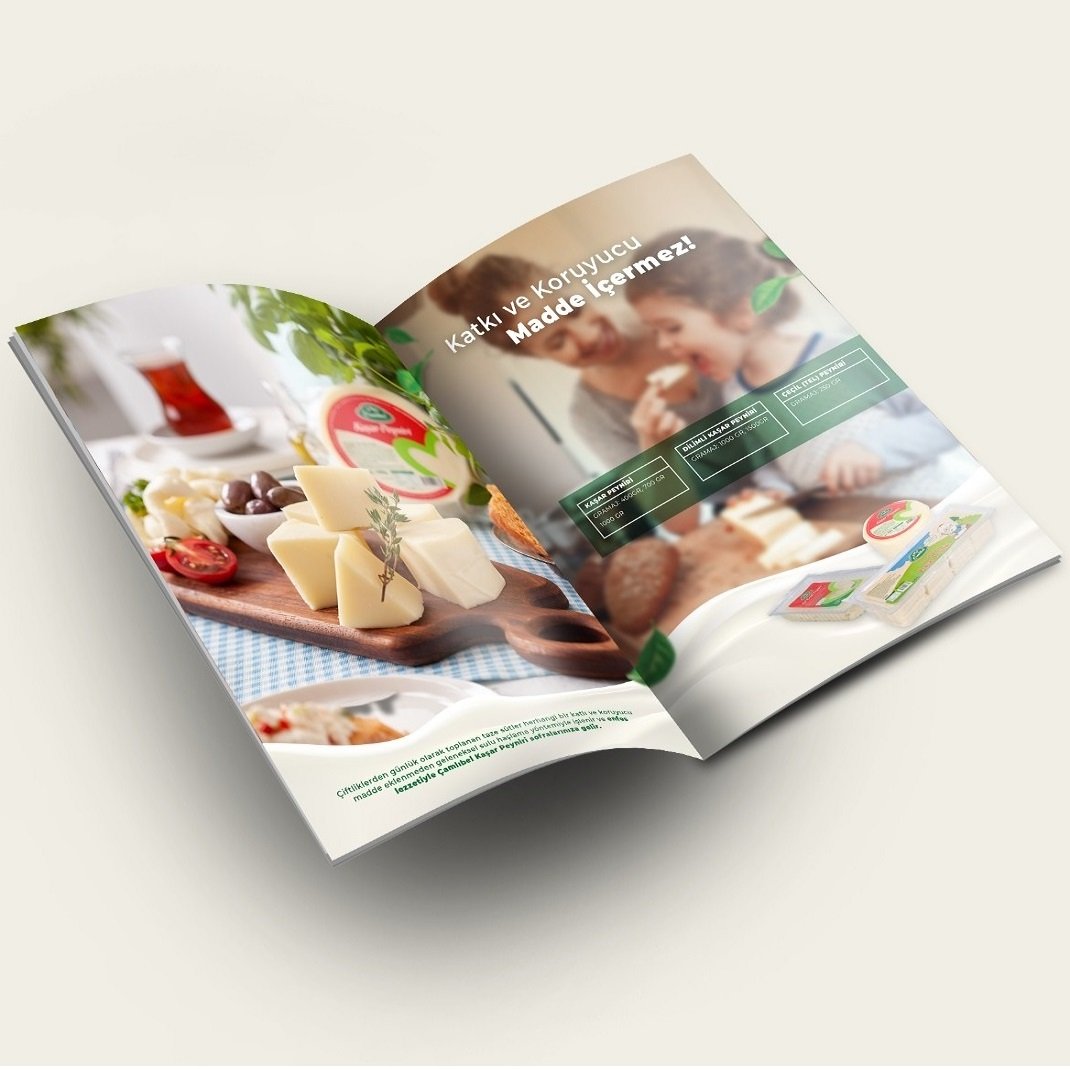 Çamlıbel Gıda için Katalog Tasarımı Yaptık! 