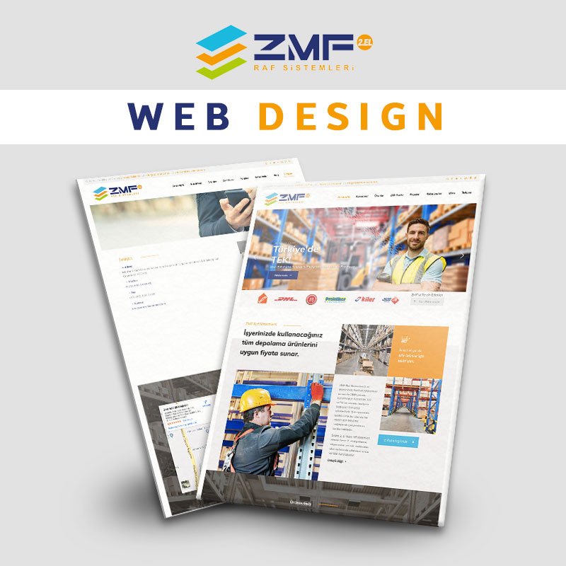 ZMF Raf Sistemleri için Website Tasarımı hazırladık!