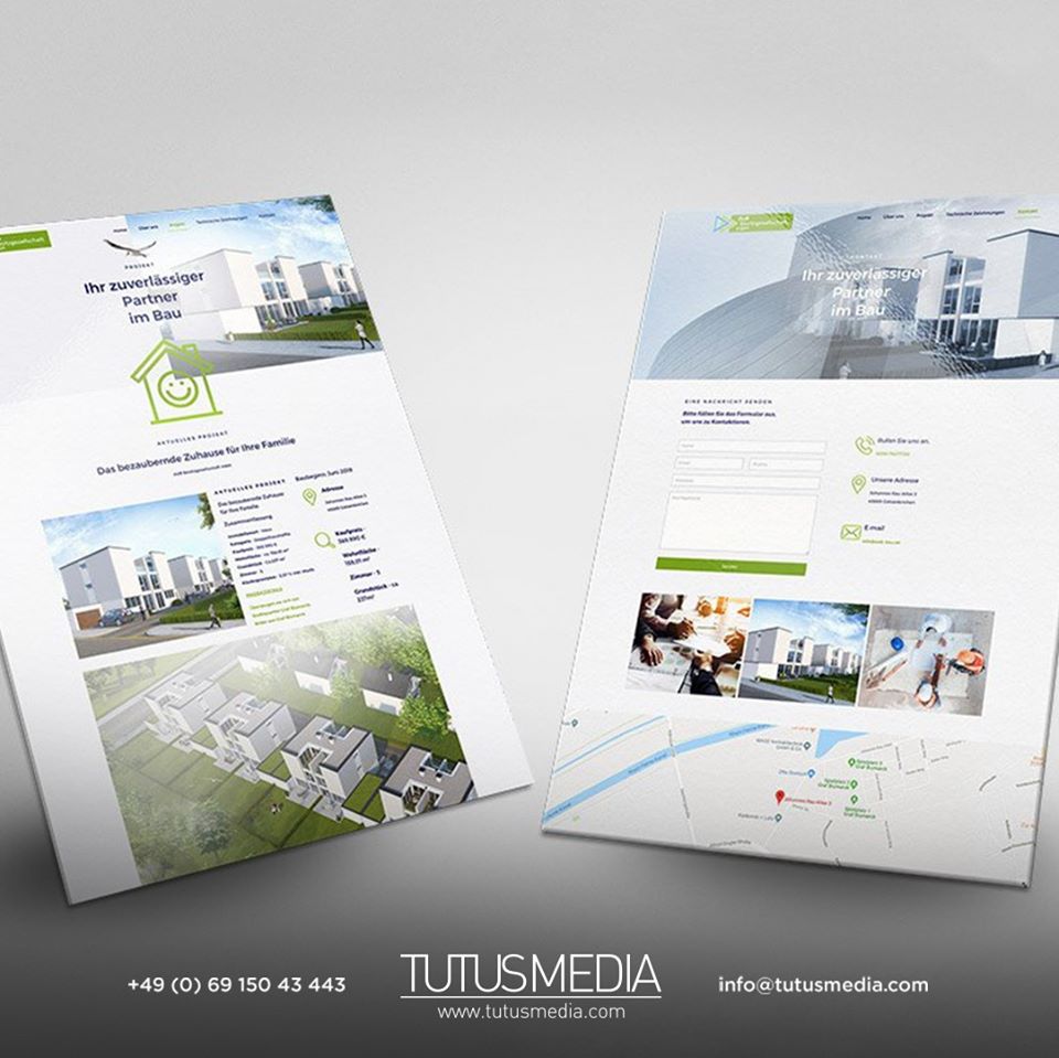 İnşaat Firması A&B Besitzgesellschaft mbH için bir web sitesi tasarımı yaptık!