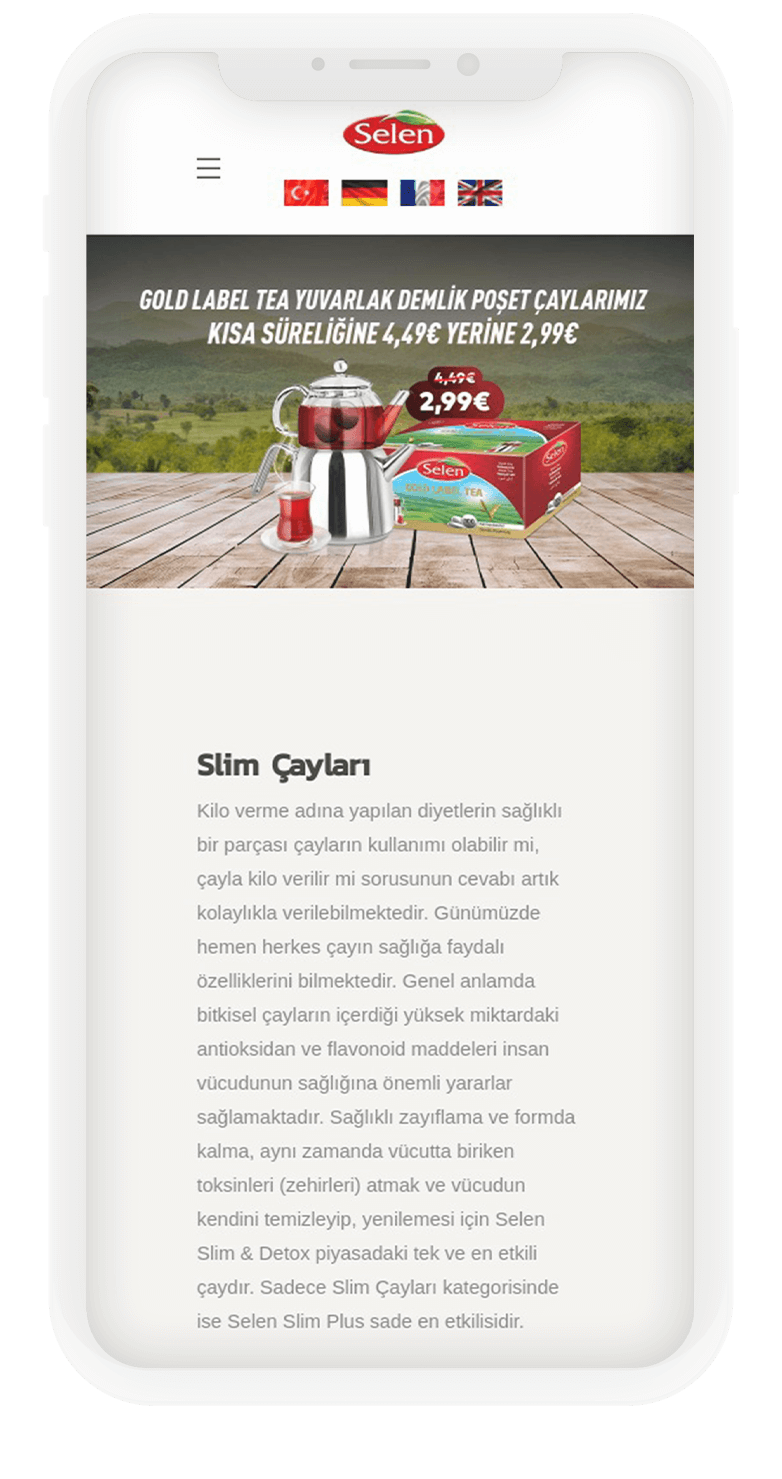 Selen Food Kurumsal Website Tasarımı 4 selen3