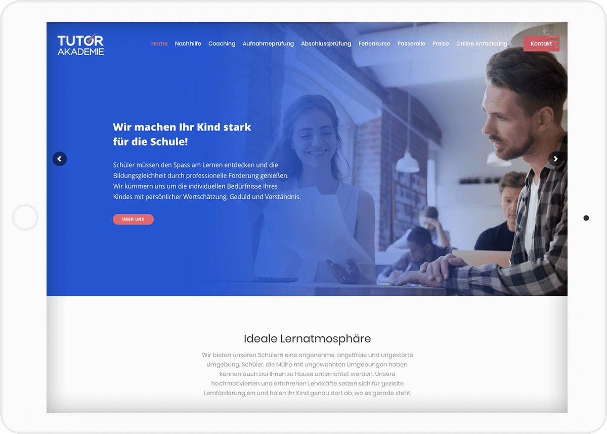 Tutor Akademie Kurumsal Website Tasarımı 2 tutor2