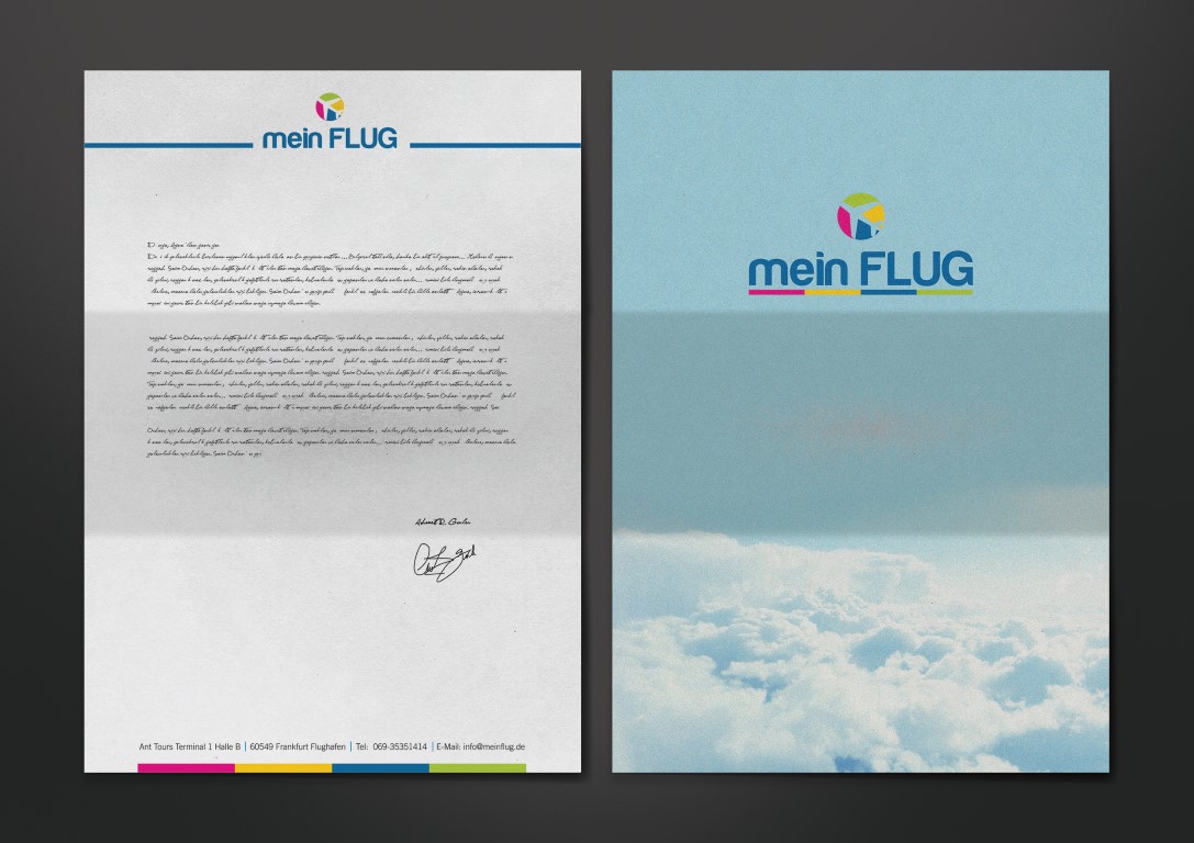 meinflug letterhead mock up