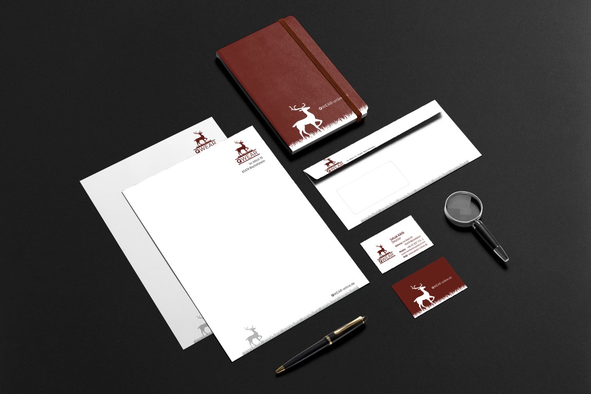 qwear kurumsal 01 stationery premium mockup inter size kurumsal