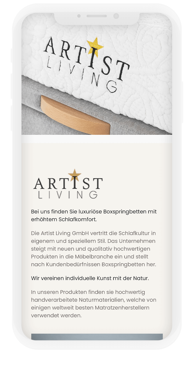 Artist Living Web Sitesi 10 Artistliving Mobile7