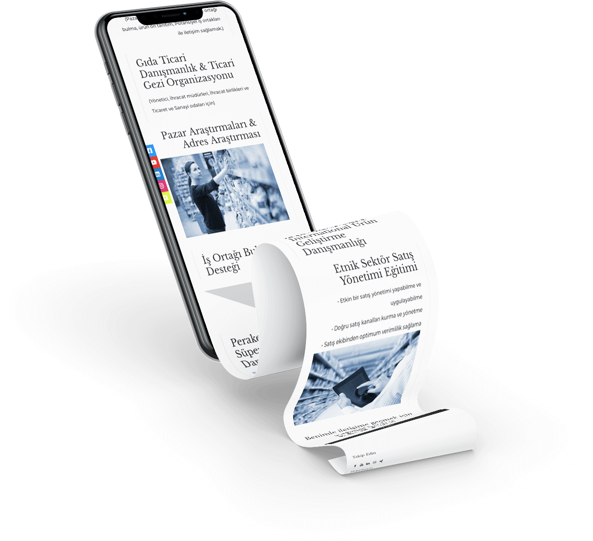 Volkan Aydin iPhone XS Longscroll Mockup